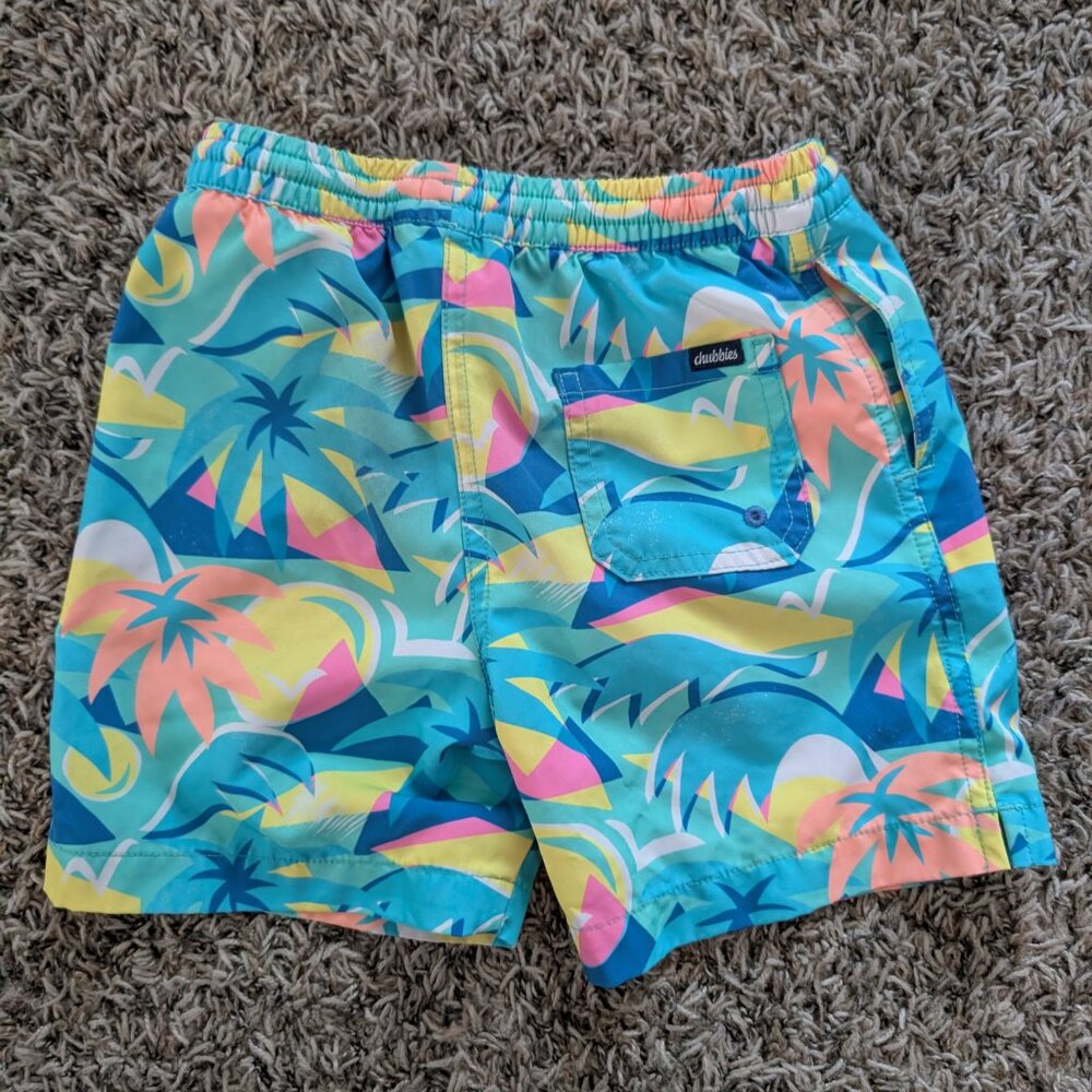 Chubbies Kids Toddler Tropical Swim Trunks - Mesh Liner - Size 6 - Picture 2 of 5